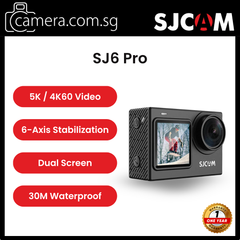 SJCAM SJ6 Pro Action Camera | 5K Video | Dual Screen | 6-Axis Stabilization
