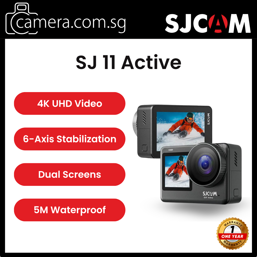 SJCAM SJ11 Active 4K Action Camera | Dual Touch Screen | Ultra HD Recording