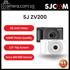 SJCAM ZV200 Digital Camera | 5K Video | Sony IMX386 Sensor | Rotatable Flip Screen