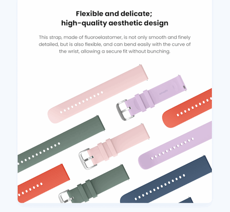 Amazfit Original Fluoroelastomer 20 mm Watch Strap