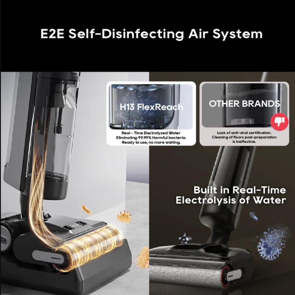 Dreame H13 FlexReach Wet and Dry Cordless Vacuum Cleaner | Deodorant Odor Suppression | Hair Tangle Cutter