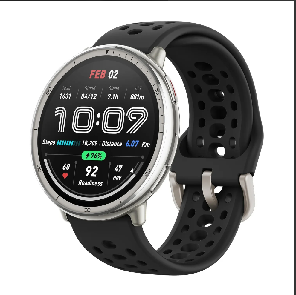 Amazfit Active 2 Fitness Smart Watch | 1.32" (44mm) AMOLED Display | 24/7 Health Monitoring | GPS Map