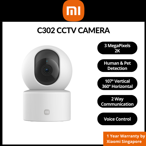 [Local SG] Xiaomi Smart Home C200/C201/C300/C302/C400/C500/C500 Pro / C700/C701 / C300 Dual / C500 DualIP Surveillance Camera 1440P Resolution CCTV Security WiFi Singapore Server