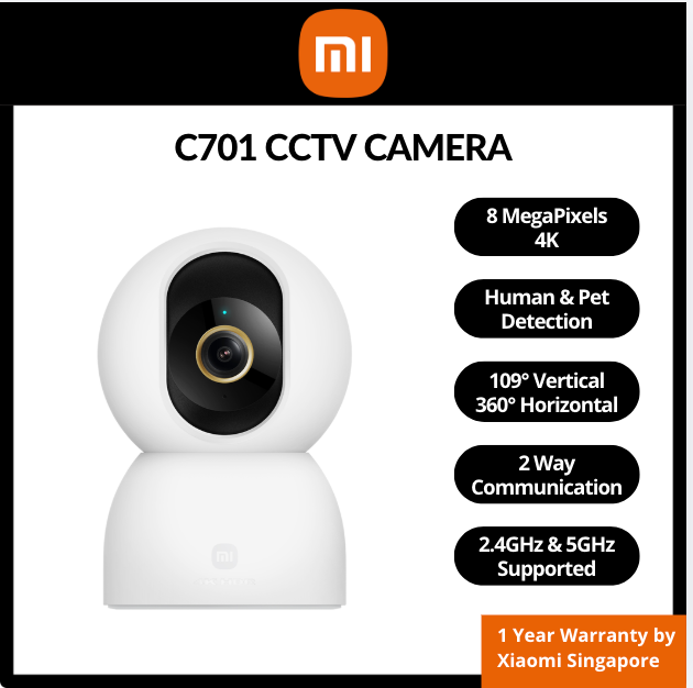 [Local SG] Xiaomi Smart Home C200/C201/C300/C302/C400/C500/C500 Pro / C700/C701 / C300 Dual / C500 DualIP Surveillance Camera 1440P Resolution CCTV Security WiFi Singapore Server