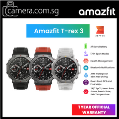 Amazfit T-Rex 3 | 1.5" AMOLED | Up to 27 Days Battery Life | 170+ Sports Mode| Dual-Band GPS | Stainless Steel Bezel