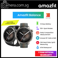 Amazfit Balance Smartwatch Zepp 3.0 | 1.5" HD AMOLED | Chat AI Fitness Coach | Body Composition Measurement | Bluetooth Calling