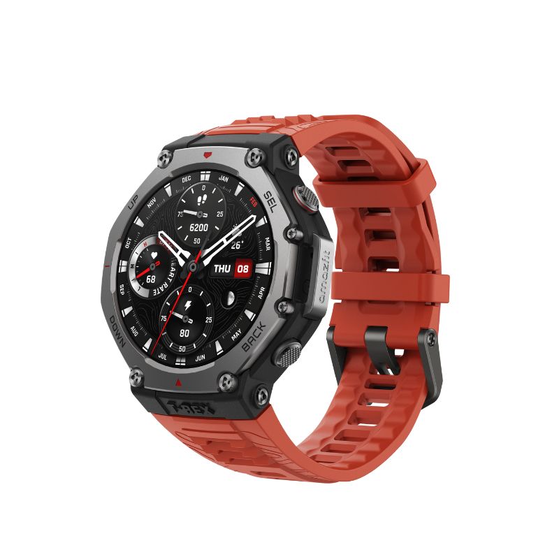Amazfit T-Rex 3 | 1.5" AMOLED | Up to 27 Days Battery Life | 170+ Sports Mode| Dual-Band GPS | Stainless Steel Bezel