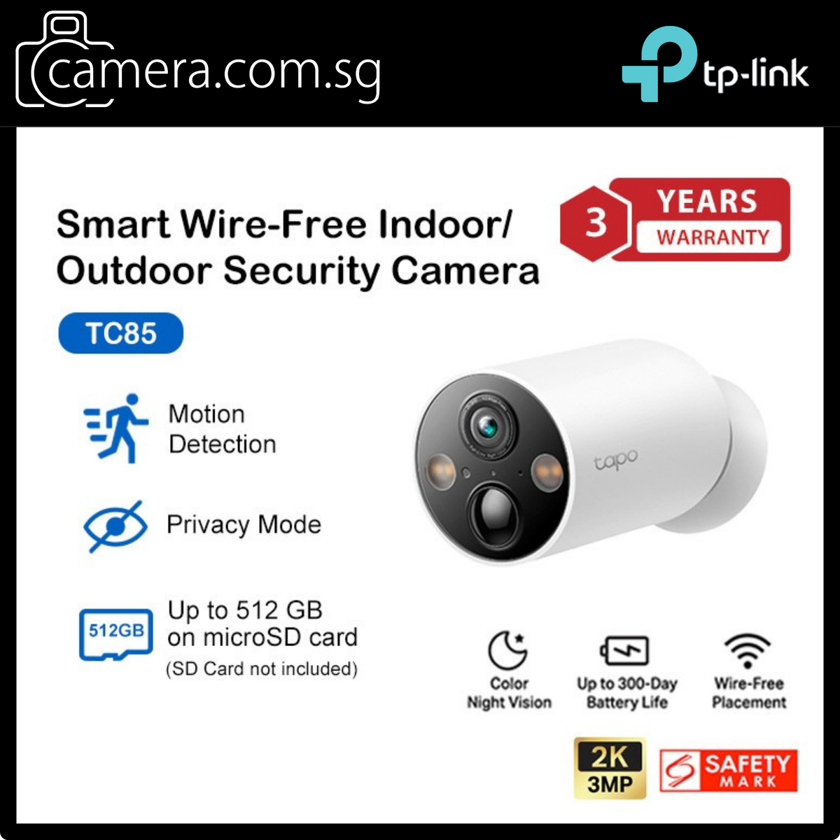 TP-Link TC82/TC85/TC82 KIT Smart Wire-Free Security Camera