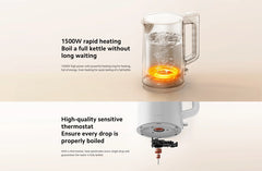 Xiaomi Electric Kettle 2 Lite | 1.5 Litres Capacity | 1500W Rapid Heating | 304 Stainless Steel (1Yr)