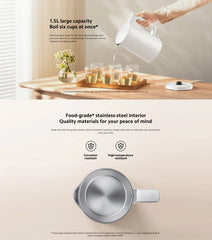 Xiaomi Electric Kettle 2 Lite | 1.5 Litres Capacity | 1500W Rapid Heating | 304 Stainless Steel (1Yr)