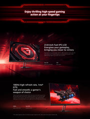 Xiaomi Gaming Monitor G24i/G27i | Up to 180Hz Refresh Rate | 1ms Response Rate | FreeSync Technology (3Yrs)