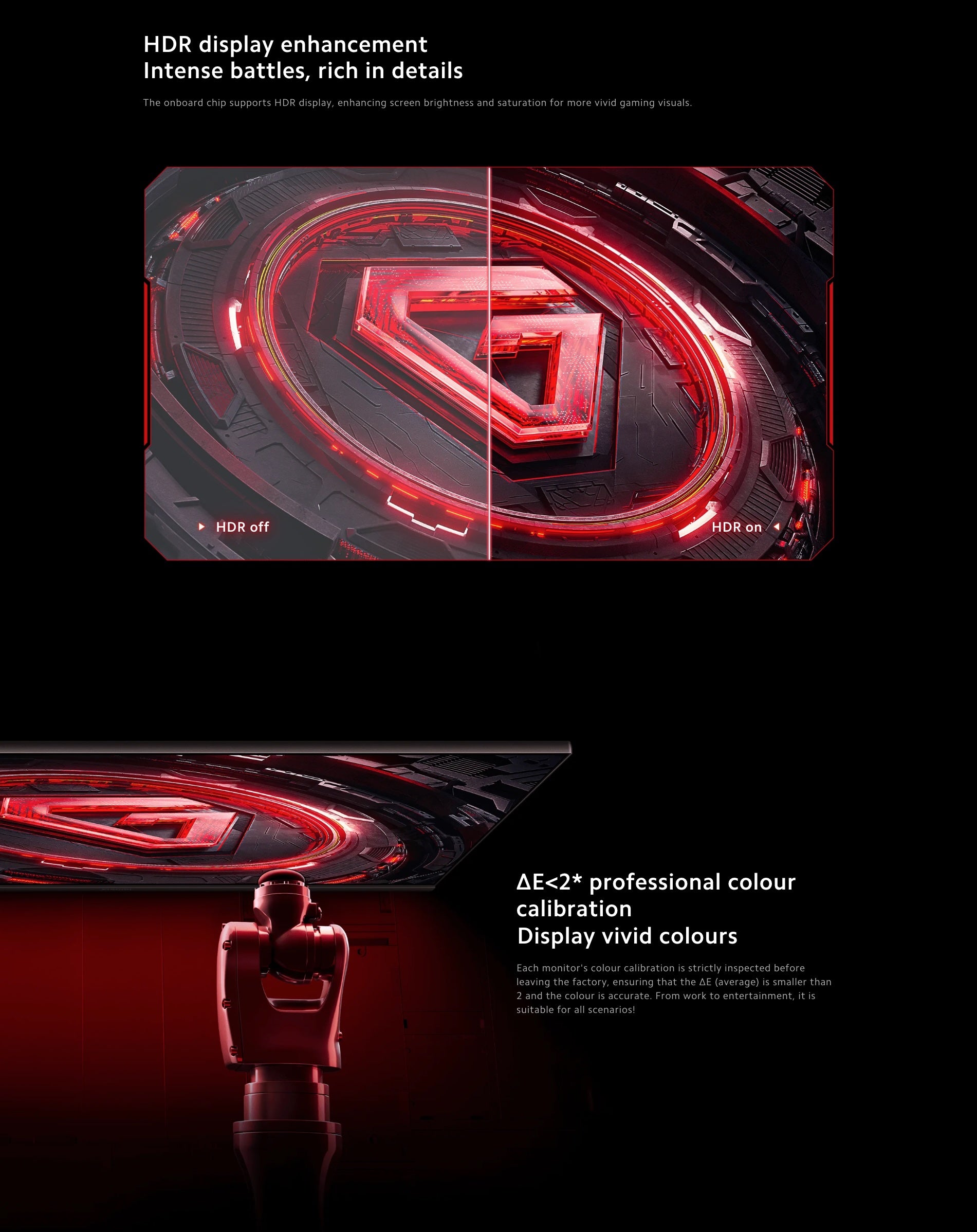 Xiaomi Gaming Monitor G24i/G27i | Up to 180Hz Refresh Rate | 1ms Response Rate | FreeSync Technology (3Yrs)