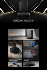 iaomi Robot Vacuum X20 Max | 8000Pa Suction Power | Up to 120mins Usage | Alexa & Goggle Assistant Ready | Mi Home App