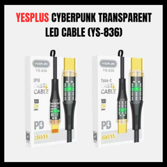 YESPLUS Cyberpunk Transparent LED Cable (YS-836)