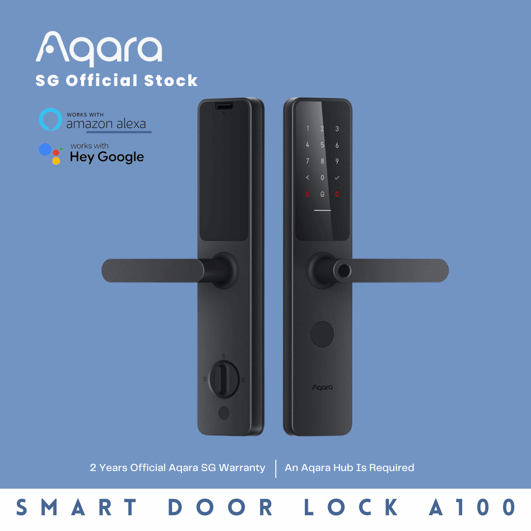 Aqara A100 Smart DoorLock, Compatible with Apple HomeKit, Apple Key, Unlock w/ iPhone, Apple Watch & Siri