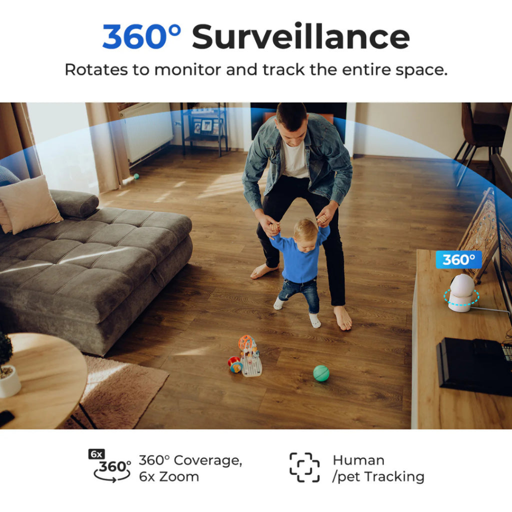 IMILAB C40 | 360° 4K Wifi 5G Home CCTV Camera Wifi Security Night Vision Motion Detection PC