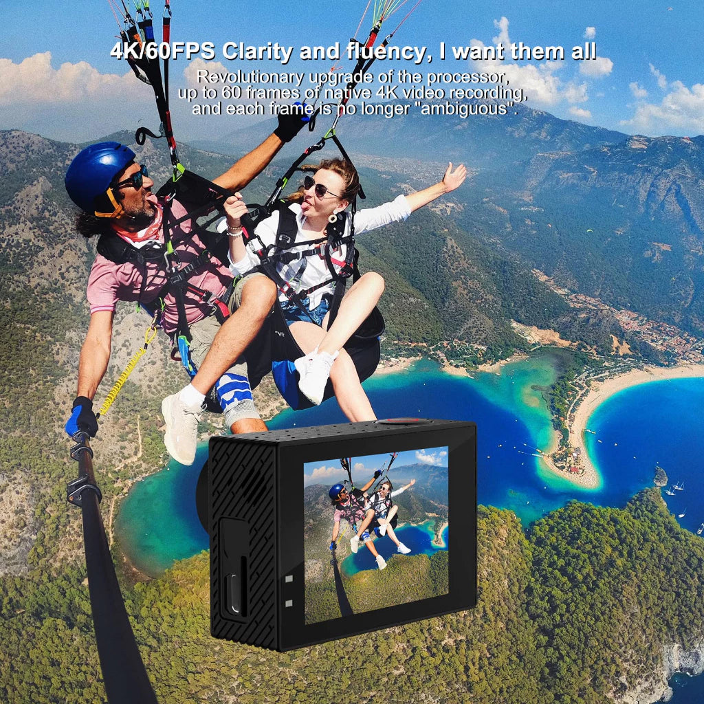 SJCAM SJ6 Pro Action Camera | 5K Video | Dual Screen | 6-Axis Stabilization
