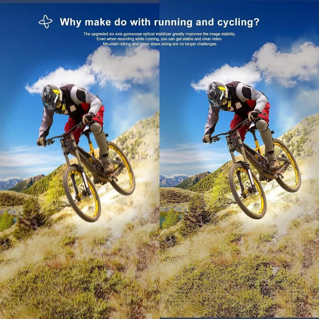SJCAM SJ6 Pro Action Camera | 5K Video | Dual Screen | 6-Axis Stabilization