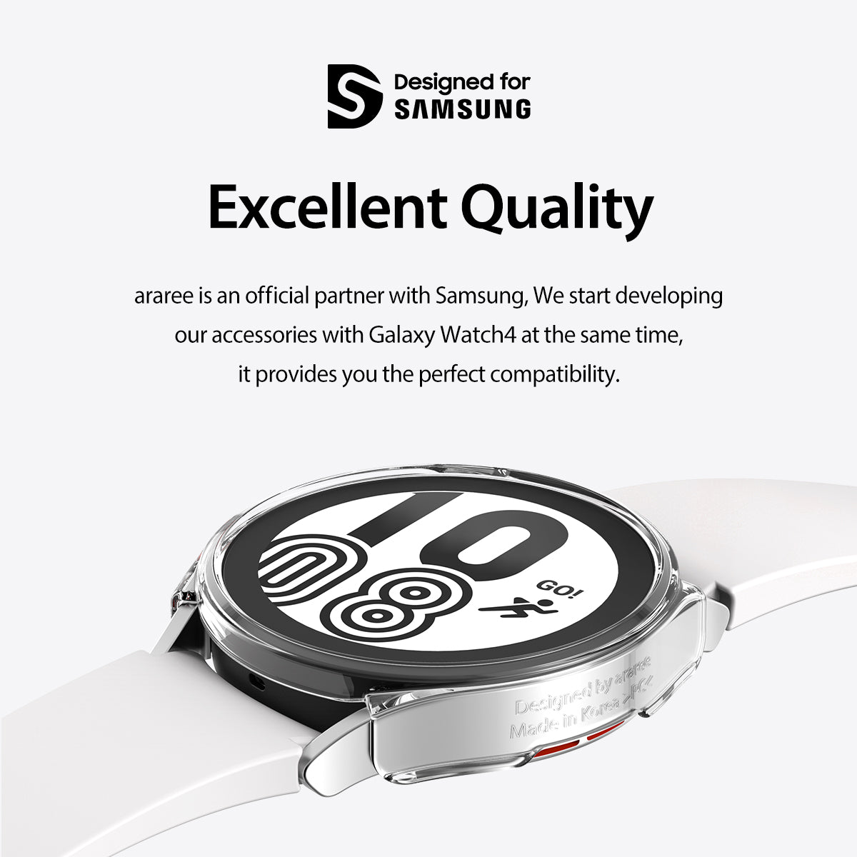 [Araree SG] Samsung Galaxy Watch 4/Watch 5 NUKIN Transparent Protective Watch Case