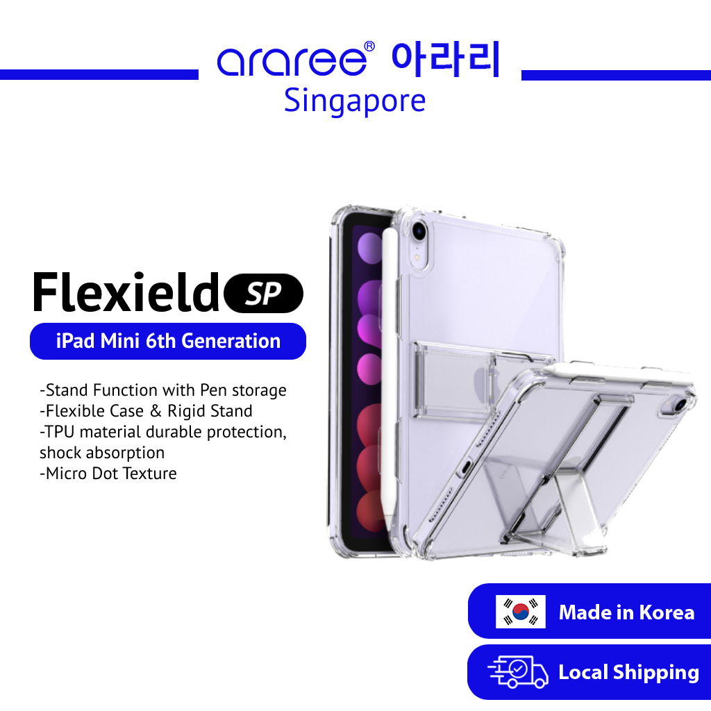 [Araree SG] iPad Mini 6th Gen FLEXIELD SP Slim Flexible Rigid Tablet Cover Case