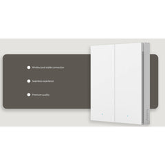 [Aqara SG] H1 Wireless Switch Double Rocker HomeKit Zigbee 3.0 Google High-Speed Click Mode