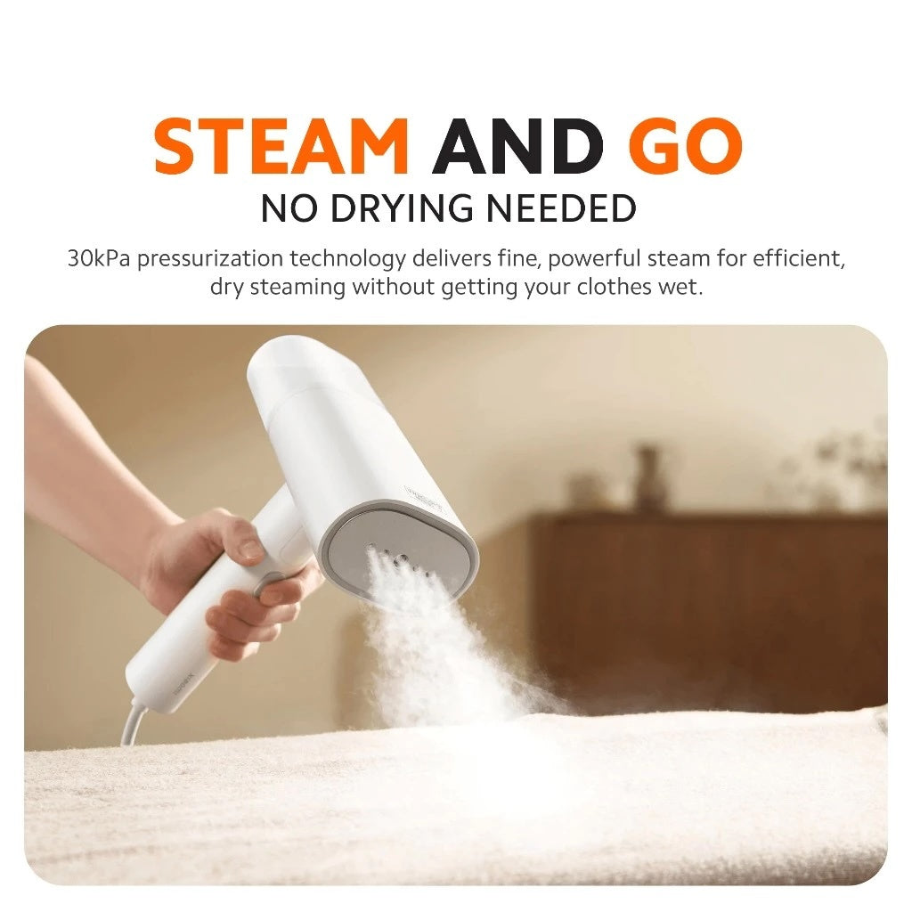 Xiaomi Handheld Garment Steamer 30kPa Pressurised Steam Foldable Portable Lightweight