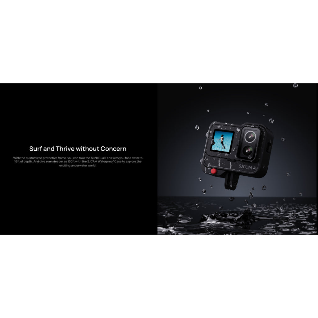 SJCAM SJ20 Dual Lens Action Camera | 4K UHD | Dual Screen | WiFi
