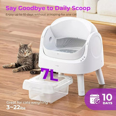 PetPivot AutoScooper AS11 Open-Top Self-Cleaning Smart Cat Litter Box Automatic Litter Scooping