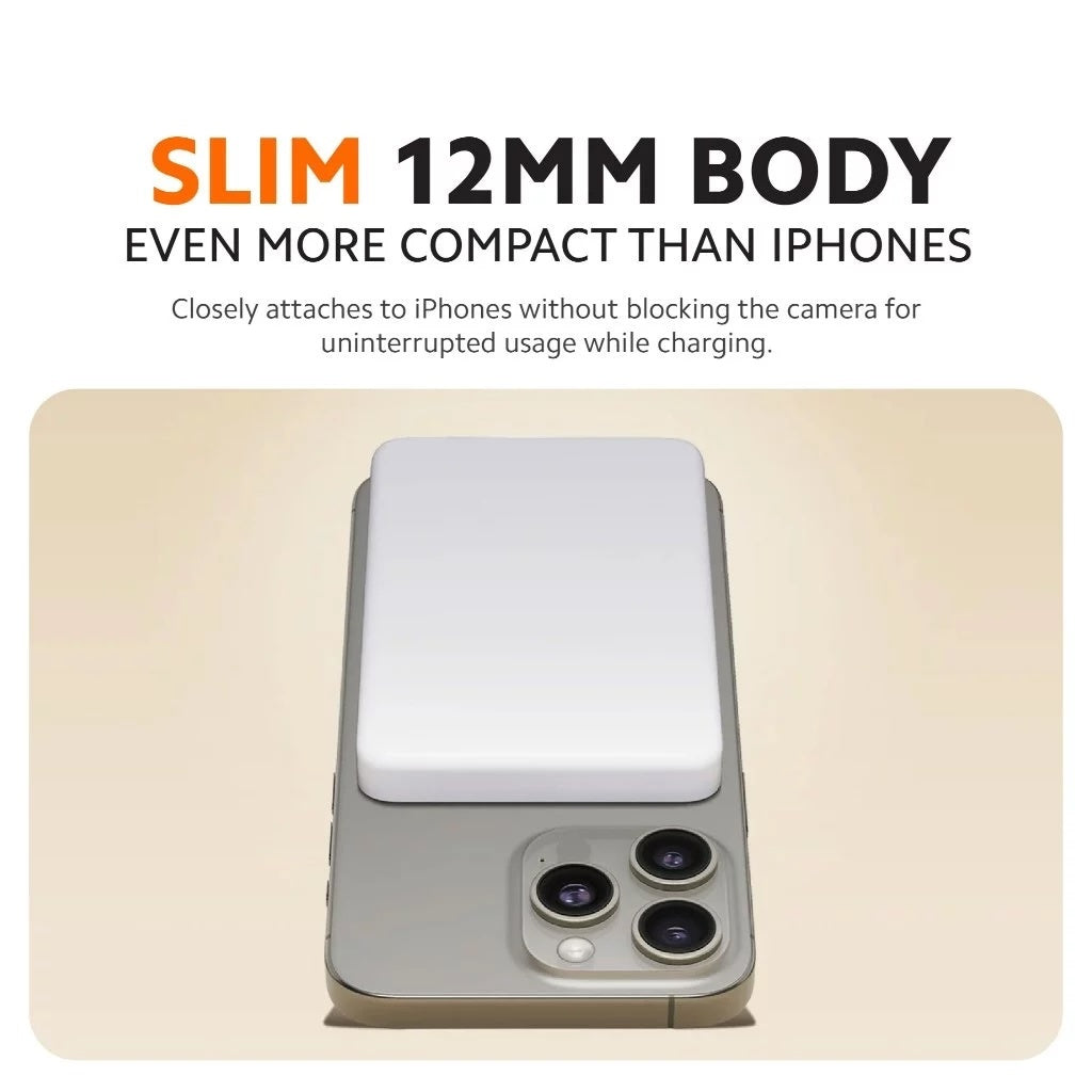 Xiaomi 5000mAh Magnetic Powerbank | Compact & Wireless Charging Slim 12mm Body USB-C Port (6 Months)