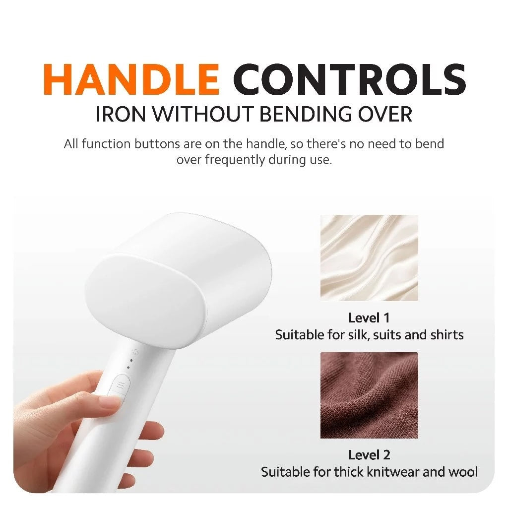 Xiaomi 2.3L Standing Garment Steamer | Foldable Ironing Board Clothes Rack | 130°C Fine Steam | 300kPA Pump Pressure