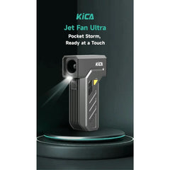 KICA Jet Fan Ultra | 48m/s Extreme Airflow | 110,000 RPM Motor | Adjustable Speed + Turbo Boost
