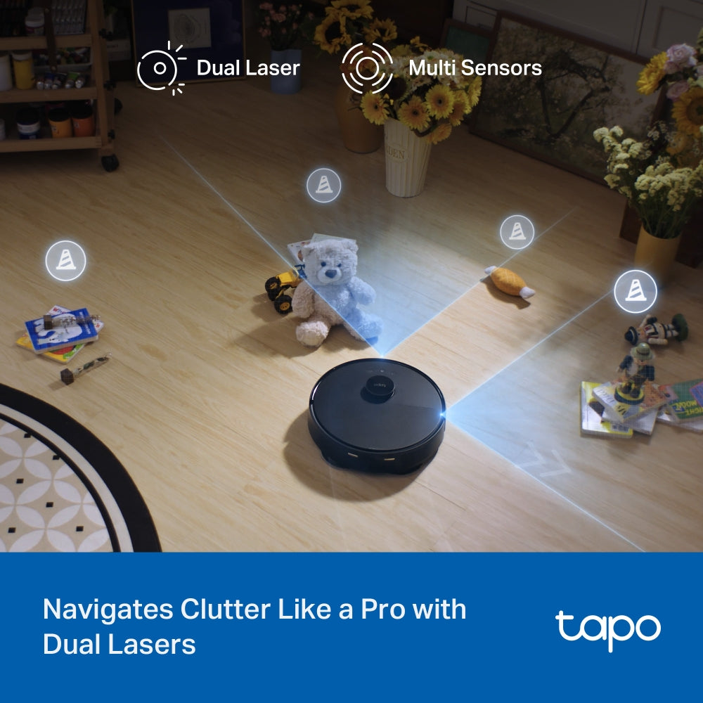 TP-Link Tapo RV50 Pro Omni | AI Detection Robot Vacuum & Mop | All-in-One Self-Cleaning Station