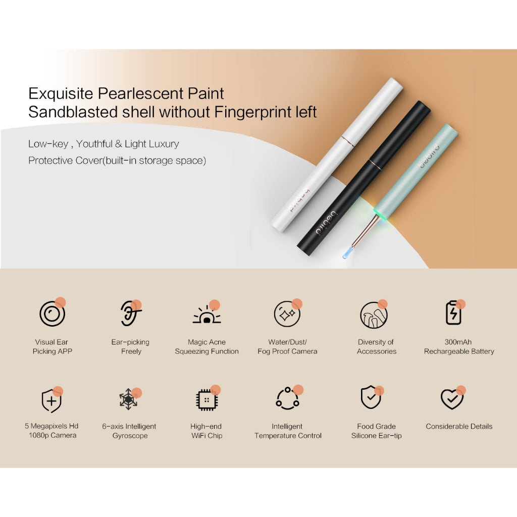 [LOCAL SG] BeBird T15 Smart Otoscope Ear and Pore Cleaning High Precision Camera Tool