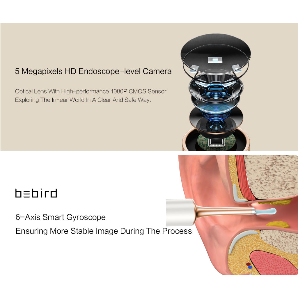 [LOCAL SG] BeBird T15 Smart Otoscope Ear and Pore Cleaning High Precision Camera Tool
