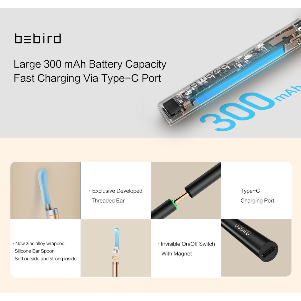 [LOCAL SG] BeBird T15 Smart Otoscope Ear and Pore Cleaning High Precision Camera Tool