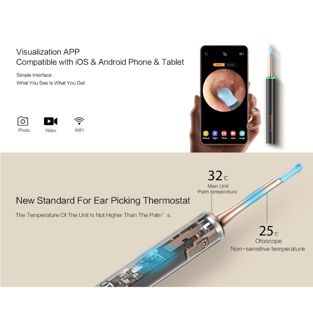 [LOCAL SG] BeBird T15 Smart Otoscope Ear and Pore Cleaning High Precision Camera Tool