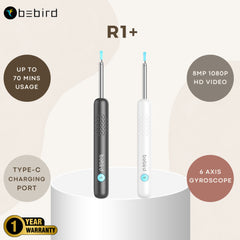 BeBird R1+ Ear Wax Removal Cleaner Otoscope Camera 6 LED Lights 1080P FHD Video