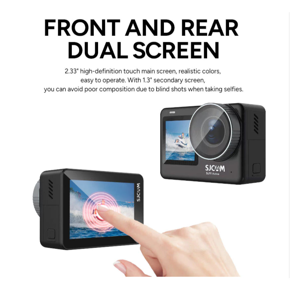 Official SJCAM SJ11 Active Dual Touch Screen 4K Ultra HD