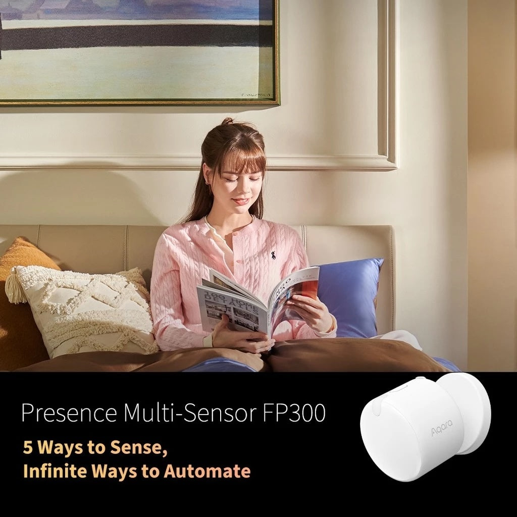 Aqara Presence Multi-Sensor FP300 (support Zigbee and Thread) Works with Apple Home & Alexa