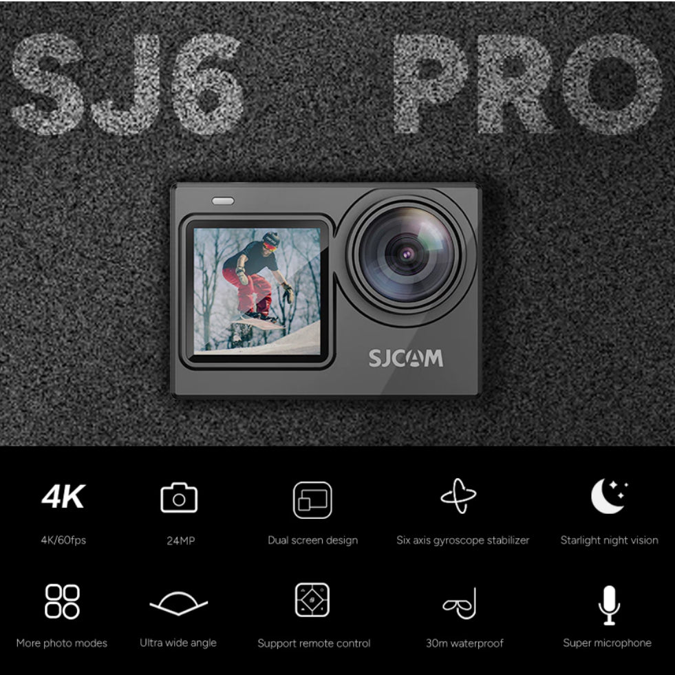 Official SJCAM SJ6 Pro Action Camera 4K Action Camera