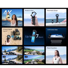 Official SJCAM C400 4k Action Cam | Oleophobic Coating | 2.5D '' Screen Glass