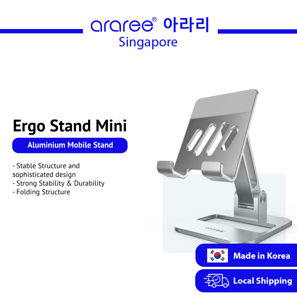 [Araree SG] ERGO MINI STAND Aluminium Mobile Phone Stand