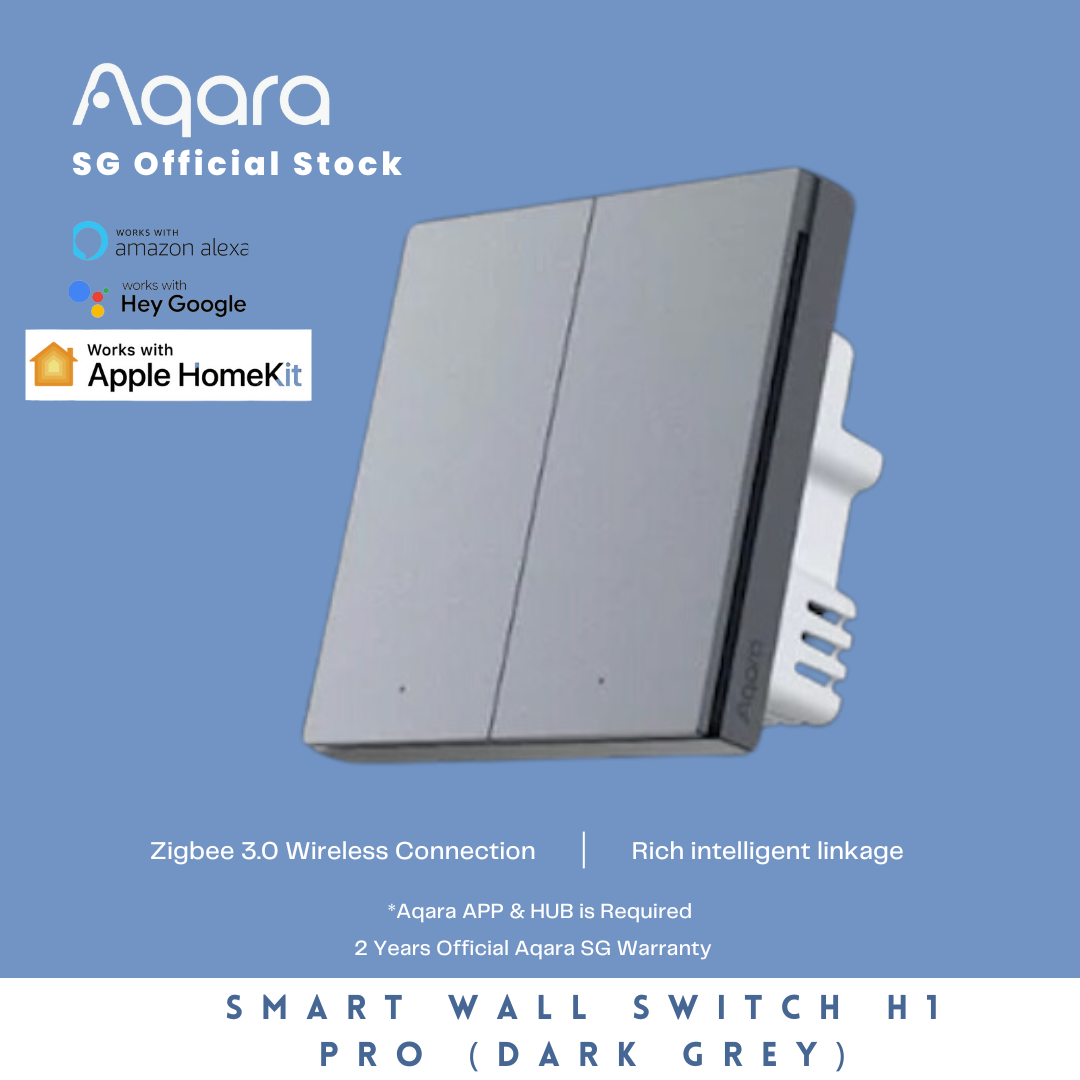 [Aqara SG] Aqara Smart Wall Switch H1 Pro Neutral (Black)