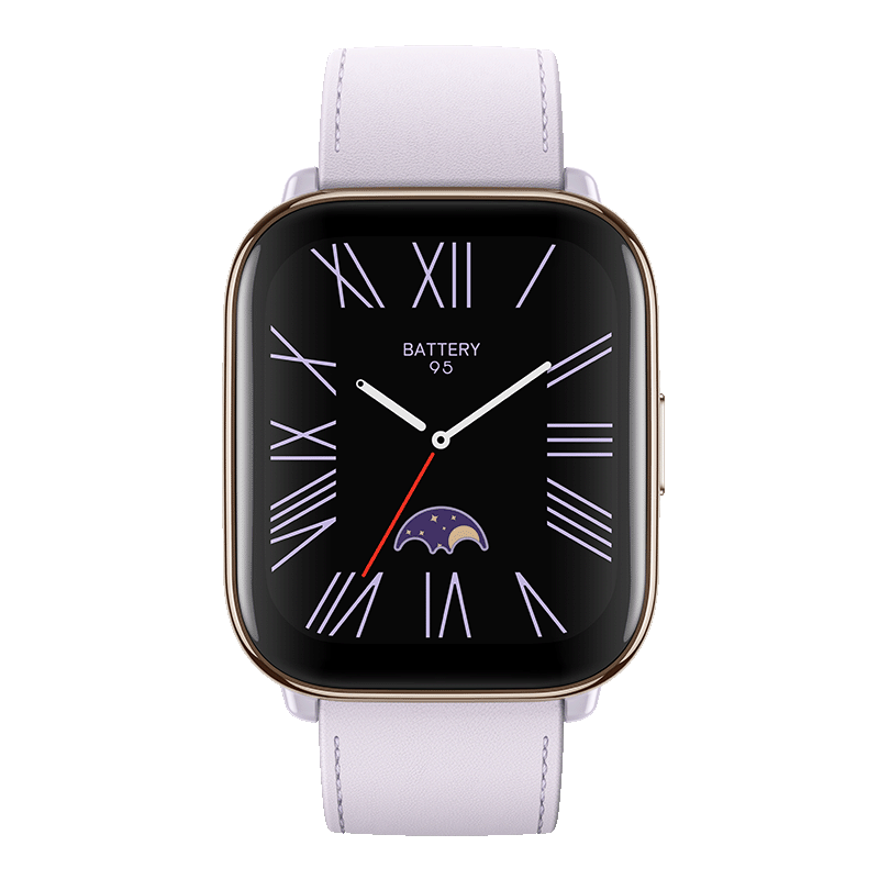 Official SG Amazfit Active Smartwatch AMOLED Display Bluetooth Phone Calls Music Storage Zepp Coach Route Navigation Lavender Purple