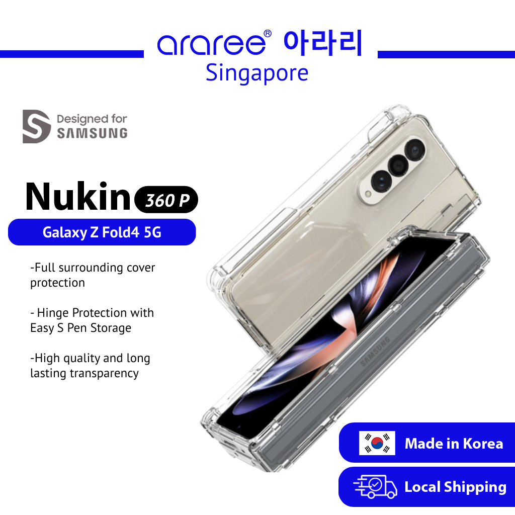 [Araree SG] Samsung Galaxy Z Fold 4 NUKIN 360P Hard Hinge Protection Phone Case