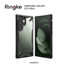 Ringke Fusion for Galaxy S23 Ultra [Fusion X] Ringke Case Clear Hard PC Back TPU Bumper Protective Cover