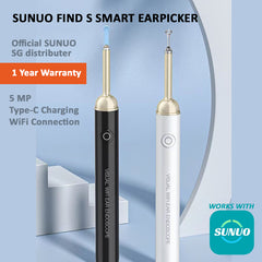 Sunuo Find S Smart Visual Ear Cleaner with 5MP Camera (White)