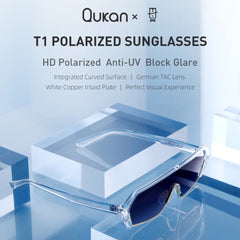 QuKan T1 Polarized Glasses Driving Lens HD Polarized | Anti-UV Block Glare Sun Glasses Unisex