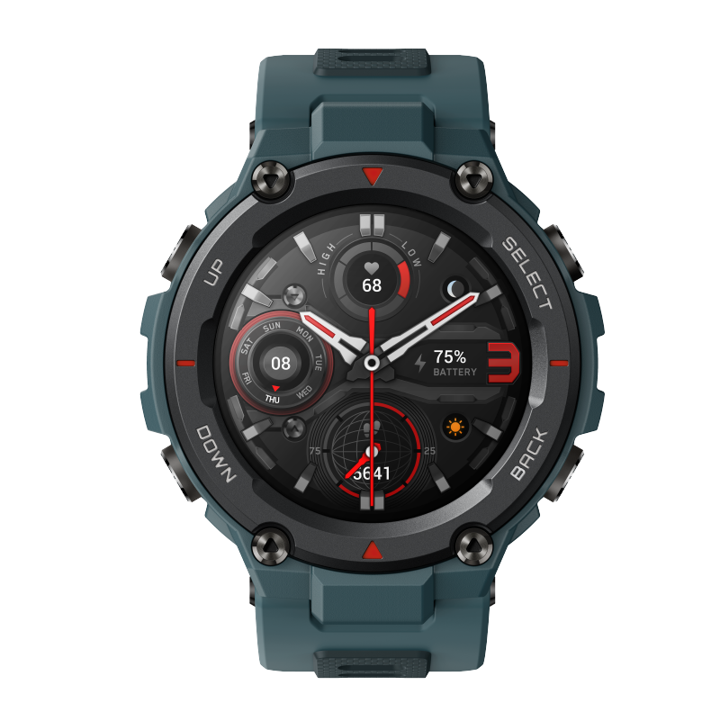 Official Amazfit T-Rex Pro | Military Grade, 10 ATM, 100+ Sports Mode English Smart Sports Watch