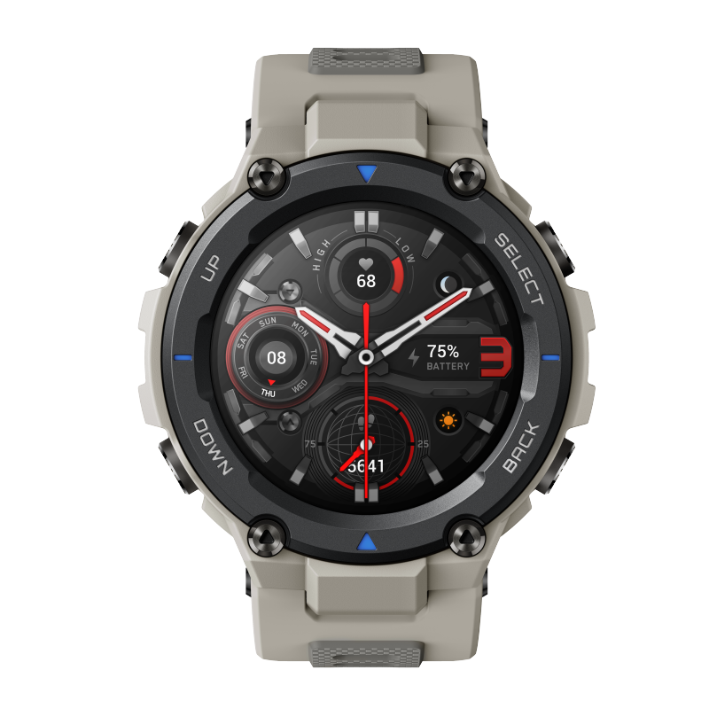 Official Amazfit T-Rex Pro | Military Grade, 10 ATM, 100+ Sports Mode English Smart Sports Watch